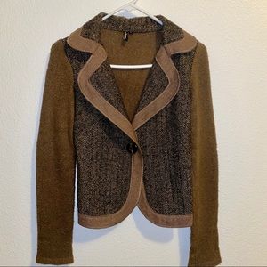 Ambition 2 tone sweater ‘blazer’